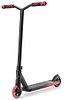 The Blunt Envy ONE S3 Complete Stunt Scooter in black and red is displayed against a white background, showcasing its black handlebars and deck along with eye-catching red grips and wheels. This scooter is ideal for beginner riders who value both style and performance.