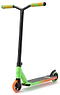 Introducing the Blunt Envy ONE S3 Complete Stunt Scooter in Green and Orange, crafted for beginner riders. This scooter boasts a vibrant orange front wheel and eye-catching multicolored grips on the handlebar. Its deck is equipped with a textured surface for enhanced grip, complemented by high-quality pro scooter parts that ensure durability and optimal performance.