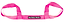 The Moxi Roller Skate Leash in vibrant pink, featuring two loops on each end and a stitched "Moxi Roller Skates" label in the center, is the ideal accessory for all skates.
