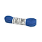 A pair of Mr Lacey 100cm laces in dark blue with a white label wrapped around them, displaying "100 cm" and "shoes" repeatedly in black font—perfect for adding a pop of color to your footwear or roller skates.