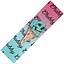 Introducing the Chubby Stunt Scooter Griptape - Whippy: This vibrant griptape features a colorful gradient background with the bold "Chubboy" text. The design showcases an ice cream cone adorned with a turquoise skull scoop and topped with a cherry, ensuring your scooter ride catches eyes while remaining grippy and durable at the skatepark.