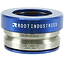 The Root Industries Integrated Stunt Scooter Headset in Blue is a component featuring engraved specifications and high-quality sealed bearings.