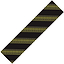 The Apex Logo Scooter Griptape - Caution features a black diagonal band with a repeating yellow "APEX" pattern, accompanied by circular icons of a smiling face. Perfect for scooter griptape, this design alternates rows of text and icons to provide both style and enhanced functionality with extra grip.