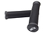 A pair of black Dare Trooper Stunt Scooter Grips, each measuring 140mm and featuring the "DARE" logo on the end cap, are crossed. These flangeless grips are designed to provide a comfortable and secure hold, making them an ideal replacement option for scooter enthusiasts seeking reliable performance.