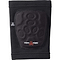 Black knee pad featuring a padded surface with an embossed circular pattern and a small "Triple 8" logo in white and red on the lower section. Enhanced with EVA foam, it provides excellent support, similar to the slim protection offered by the Triple 8 Covert Elbow Skate Protection Pads - Black.