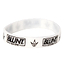 The Blunt Envy Stunt Scooter Wristband in white is a sleek silicone accessory adorned with the "BLUNT SCOOTERS" text and the Blunt Envy logo printed in black repeatedly around the band—a must-have for enthusiasts.