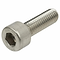 Close-up of the Universal M8 Scooter Clamp Bolt - 25mm, featuring an 8mm diameter metal hex socket head and a threaded shaft, displayed against a plain white background.