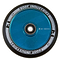 A Root Industries AIR Hollowcore 110mm stunt scooter wheel in black and blue, showcasing advanced hollowcore technology with the brand name Root Industries printed around its edge.
