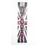 A vertically oriented graphic features the word "Logic" in bold black letters against a Union Jack flag backdrop, enhanced by a medium grain texture for an ultra-grippy finish reminiscent of Logic V2 Stunt Scooter Griptape.