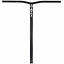 The Apex Bol Steel Oversized HIC Stunt Scooter Bars boast a durable 4130 Chromoly Steel construction in black, prominently displaying the "Apex" brand name and logo on its vertical bar. With dimensions of 610mm x 560mm, these handlebars offer a minimalist and sleek design, enhanced by a stylish powder coat finish.