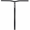 The Apex Bol Steel Standard SCS Stunt Scooter Bars in black, measuring 590mm by 560mm, showcases a sleek T-shaped design crafted from durable 4130 Chromoly Steel. It features the "APEX" branding and a striking logo in white on the vertical bar.