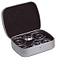 A compact silver case holding four Blunt Envy ABEC 9 scooter bearings, its lid ajar to reveal the neatly arranged spacers and bearings inside. The interior is lined with dark material, making it an ideal choice for top riders who value precision and quality.