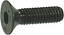 Close-up of the Dial 911 Scooter Brake Bolt, a black countersunk hex socket screw from the brand Dial 911, designed with a threaded body and flat head for compatibility with scooters. This universal brake bolt is displayed horizontally against a plain white background.