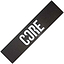 A black rectangular product featuring the bold, white "CORE" logo, ideal for anyone wanting to personalize their scooter—this could be the CORE Classic Stunt Scooter Griptape, which enhances both style and performance for your stunt scooter.