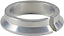 A Dial 911 Standard Scooter Compression Ring, featuring a metallic finish with a sleek design and a small notch on one side, similar to the components seen in SCS forks, set against a plain white background.
