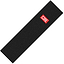 The CORE Classic Stunt Scooter Griptape - Stamp Red Box is a black rectangular grip tape adorned with a red and white "CORE" logo in the corner, ideal for customizing your scooter decks with style. This griptape by CORE provides a striking appearance to your ride while ensuring excellent performance and grip.
