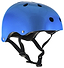 The SFR Essentials Skate / Scooter Helmet in Matt Blue is highlighted. This helmet, crafted from high-impact ABS, includes black adjustable straps and a buckle for secure fitting, making it perfect for both cycling and skating adventures.
