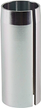 A close-up view of the shiny, metallic Dial 911 IHC Scooter Compression Shim, showcasing a vertical slit along its side. The reflective surface with a smooth finish perfectly complements the precision required for scooter compression.