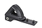 The Native Stem Stunt Scooter Fender - Black is a deck accessory with a triangular-shaped body and an open center, featuring a textured grip on the top. It comes with two screws on the lower flat extension for easy installation, making it perfect for rear wheel protection.