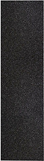 The Jessup Ultragrip 10" Skateboard Griptape - Black is a rectangular strip with a coarse, gritty texture, ideal for skateboard decks to enhance traction. Its sandpaper-like surface is perfect for grip-art enthusiasts looking to customize their boards.