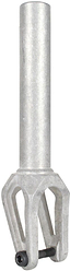 A silver, cylindrical mixing paddle featuring a long handle and four curved blades at the bottom, akin to the Native Stem SCS/HIC Stunt Scooter Fork in design, is crafted for attachment to a power drill for mixing materials such as paint or plaster. Ideal for both professionals and beginners tackling DIY projects.