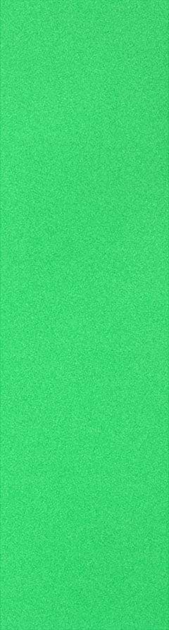 A vertical image completely covered in a textured, solid neon green color similar to the Jessup Original 9" Skateboard Griptape by Jessup, ideal for displaying grip art or emphasizing strong adhesion.