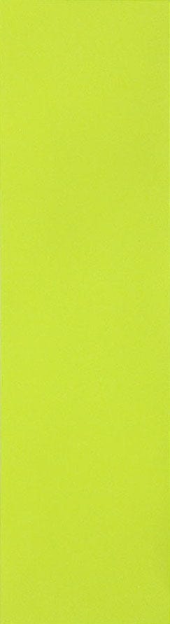 A striking neon yellow rectangle fills the entire frame, reminiscent of a smooth sheet of Jessup Original 9" Skateboard Griptape. The surface appears smooth and evenly colored, much like the perfect finish skateboarders seek for their decks.