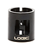 The Logic 3 Bolt Oversized Stunt Scooter Clamp, ideal for lightweight HIC setups, boasts a sleek black metal design with "LOGIC" elegantly engraved in silver. Its cut-out construction enhances its stylish look while delivering superior clamping power and a smooth, glossy finish.