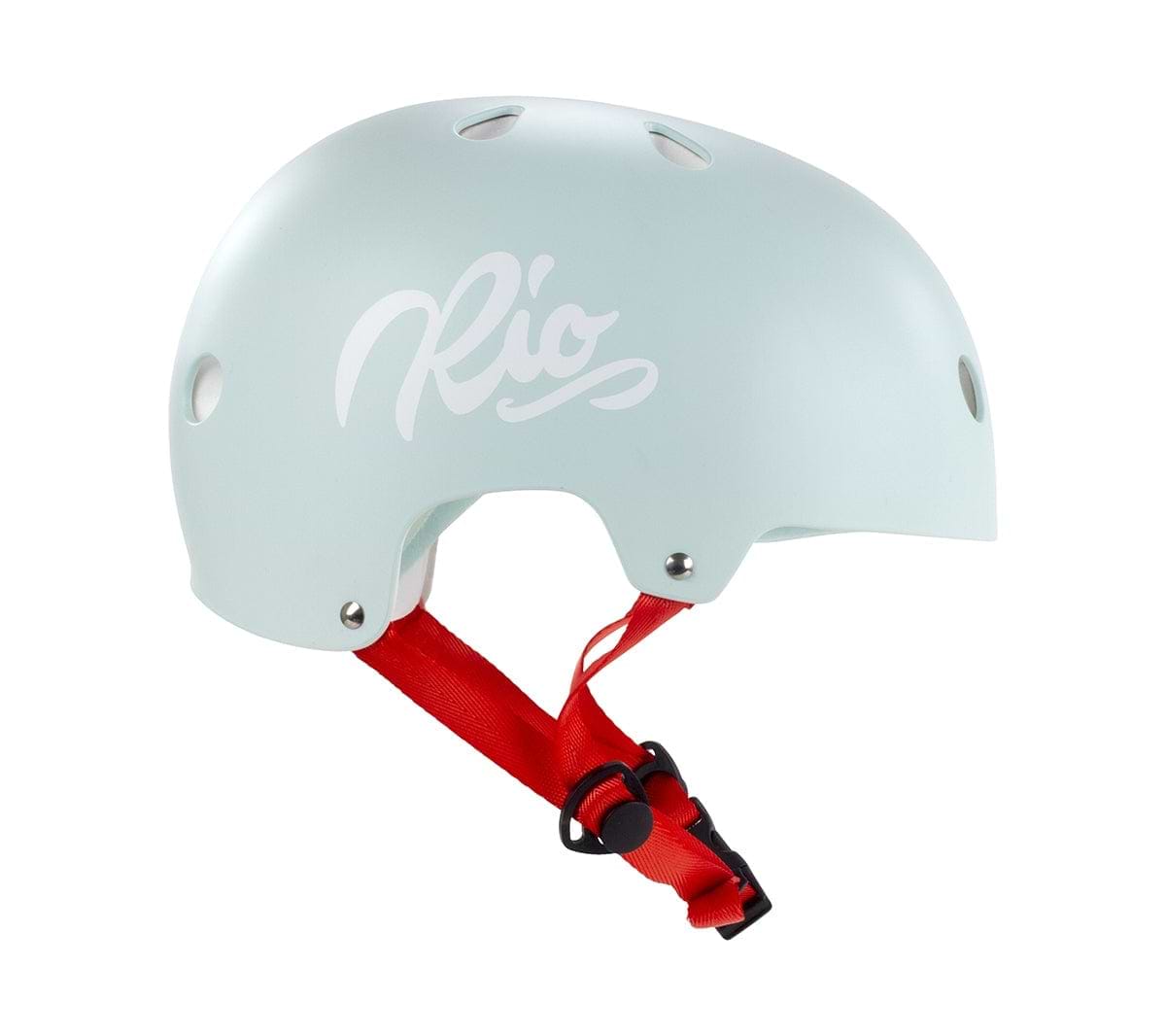 Rio Roller Script Skate Helmet - Teal - Side