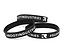 The Root Industries Scooter Wrist Bands in black, emblazoned with white text, perfectly reflect the spirit of the brand. Two wristbands are stacked to prominently display "#ROOTINDUSTRIES," while a third, positioned at the front, features "#SUPPORT" alongside their distinctive stylized "R" logo—ideal for any scooter enthusiast.