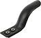 A bicycle saddle rail adapter, designed to be compatible with the Root Industries AIR Replacement Brake in black, has a smooth matte finish and includes two metal mounting holes.