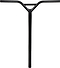 The Tilt Sentry Steel Standard SCS Stunt Scooter Bars in black (720mm x 610mm) by Tilt feature a sturdy Y-shaped design, shown from the front view against a white background.
