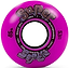 The purple skateboard wheel, from the Enuff Super Softie 53mm 85A Skateboard Wheels collection, showcases vibrant, playful lettering with "Super Softie" and "Enuff Skateboards." It offers an 85A hardness rating and a 53mm size for an exceptionally smooth ride.