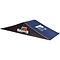 The Rampage Double Mini Skate Ramp is a sleek black ramp featuring an inclined surface ideal for skating stunts and jumps. With "Rampage" prominently displayed in orange and white on the side, its design ensures easy transport, making it perfect for skaters on the go.