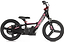 The Revvi 16" Plus Kids Electric Balance Bike in pink is a children's balance bike with a black and pink color scheme, featuring a sturdy frame and thick tires. The simple handlebar design makes it ideal for little adventurers, and the bike is showcased against a plain white background.