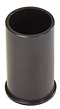 A black cylindrical metal tube with a flared base stands upright, crafted to integrate seamlessly with the style of the Ethic DTC SCS Scooter Bar Adapter - Oversized by Ethic.