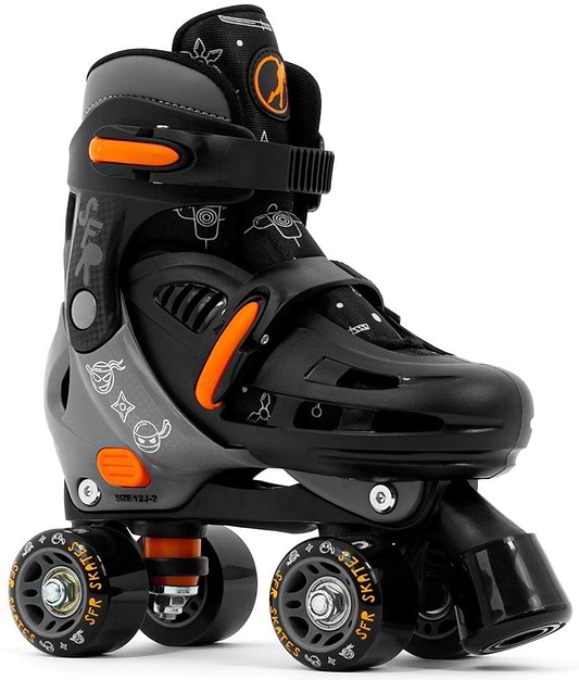 SFR Storm V Adjustable Quad Roller Skates - Ninja