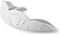 The SISU Next Gen Aero Protection Mouthguard in Snow White is presented against a plain backdrop, highlighting its sleek and ergonomic design. This mouthguard, by SISU, integrates Diffusix™ technology and includes perforations for enhanced ventilation, providing excellent protection for sports activities.