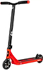 The CORE SL3 Mini Complete Stunt Scooter - Red / Black by CORE is a pro-level park scooter for kids, shown from a front angle on a white background, featuring a black handlebar, red accents, and two small black wheels.
