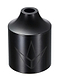 The Blunt Envy Street Stunt Scooter Peg in black is a cylindrical object with a conical top and a central hole, crafted from high-grade aluminum. It proudly displays the Blunt Envy's geometric logo engraved on its front.