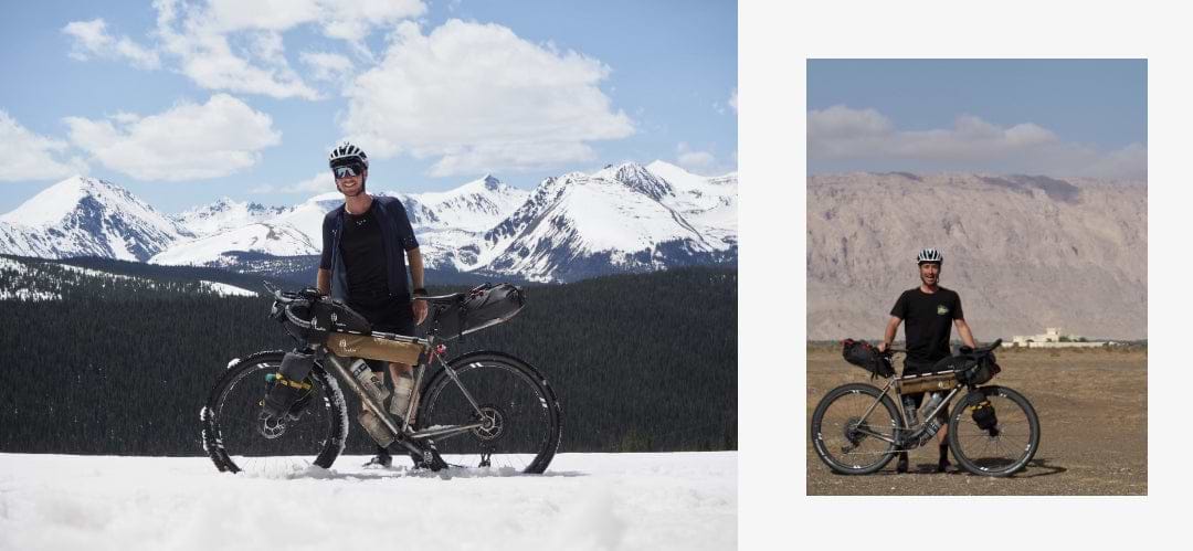 Jimmy Ashby and his Curve Big Kev preparing for the Tour Divide in Pedla Cycling Kit