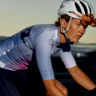 PRO Pursuit Cycling Jersey mens with low cut collar