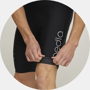 SuperFIT bib shorts silicon injected non-stitch cuff