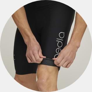 SuperFIT bib shorts silicon injected non-stitch cuff