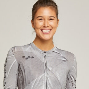 Process Cycling Jersey Women low-cut collar