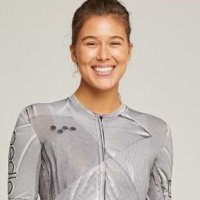 Process Cycling Jersey Women low-cut collar