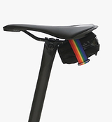 Skingrowsback Plan B Micron Saddle Bag - Rainbow, water resistant, compact design.
