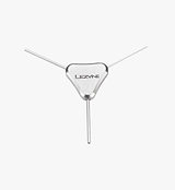 Lezyne 3-Way Allen Wrench - Nickel, Shop Quality, Durable, Long Lasting, 2/2.5/3mm Allen Key Bits