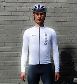 Dots / Men's Midweight LS Jersey - Dots Porcelain