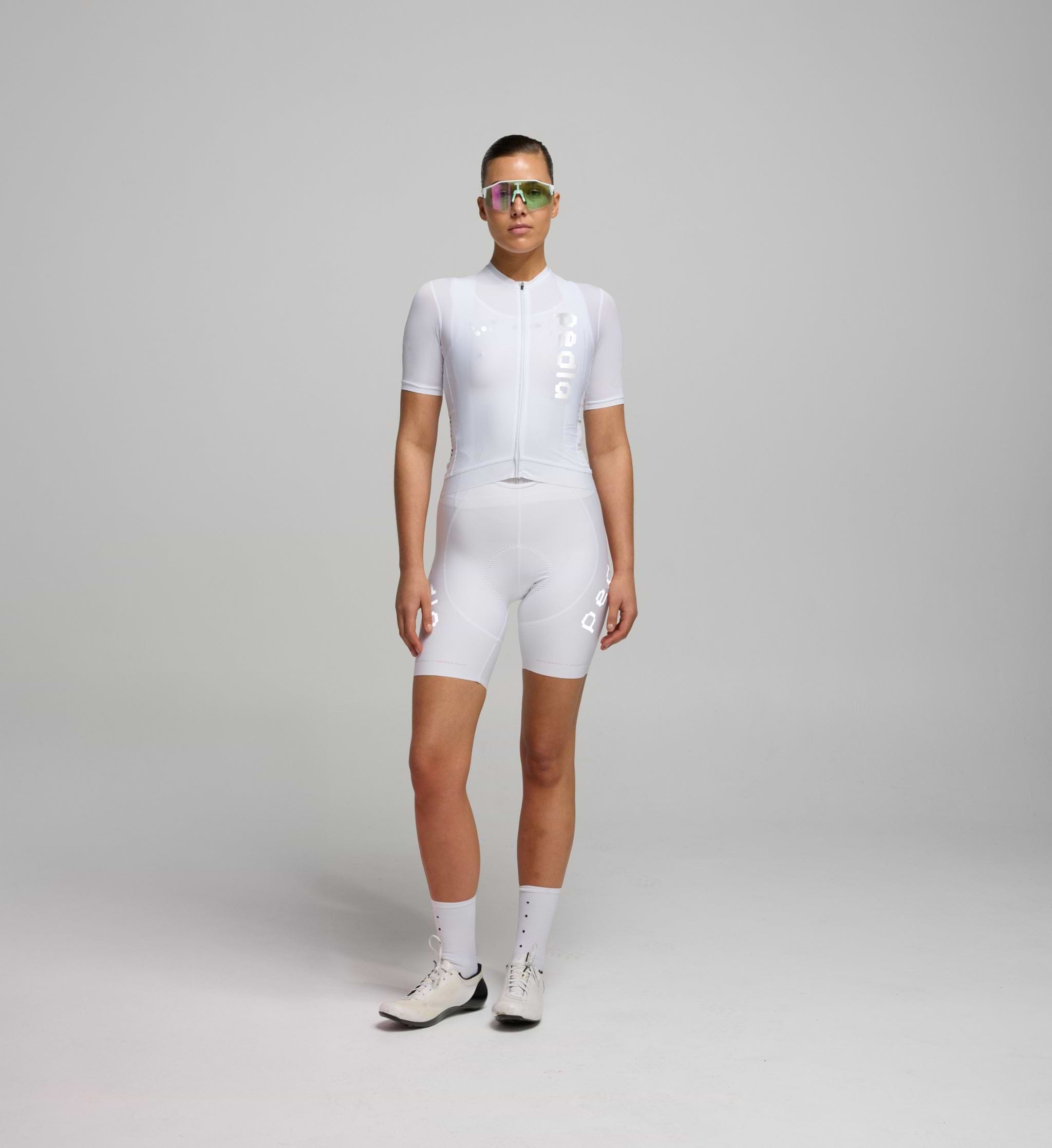 Women's SuperFIT 2.0 cycling bib shorts Reflective White